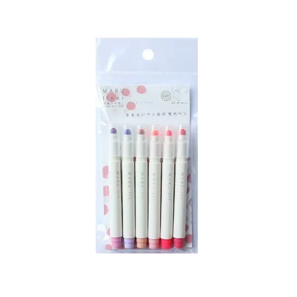 MARU liner Highlighter 6 Color Sets / Epoch Chemical - Image 5