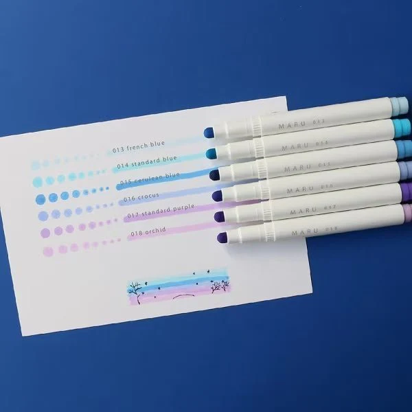 MARU liner Highlighter 6 Color Sets / Epoch Chemical - Image 6