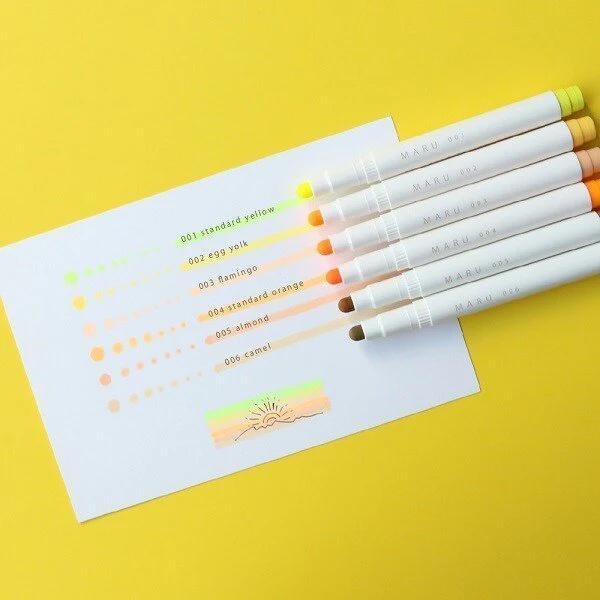 MARU liner Highlighter 6 Color Sets / Epoch Chemical - Image 7
