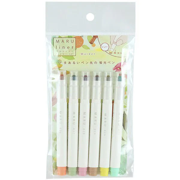 MARU liner Highlighter 6 Color Sets / Epoch Chemical - Image 9