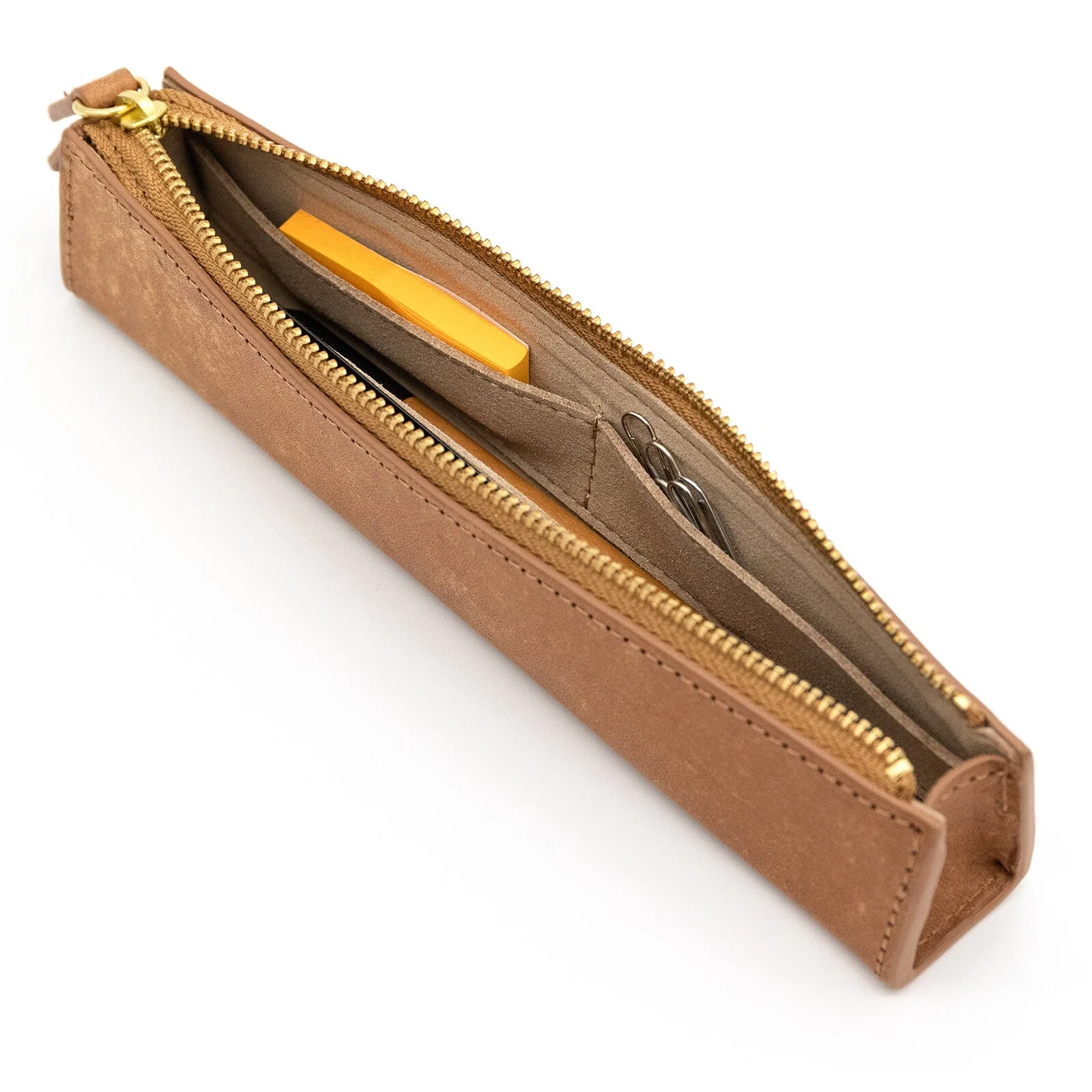 MAYA Leather Trilateral Pen Case Small / Luddite - Image 10