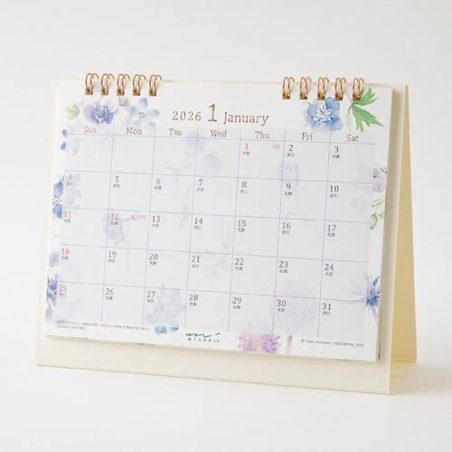 Medium Ring Desk Calendar 2026 / MIDORI - Image 16