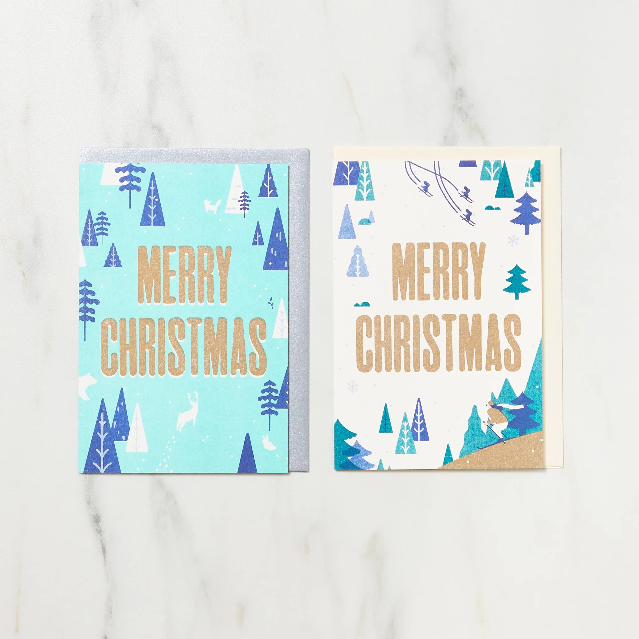 Merry Christmas Cards / Letterpress Letters
