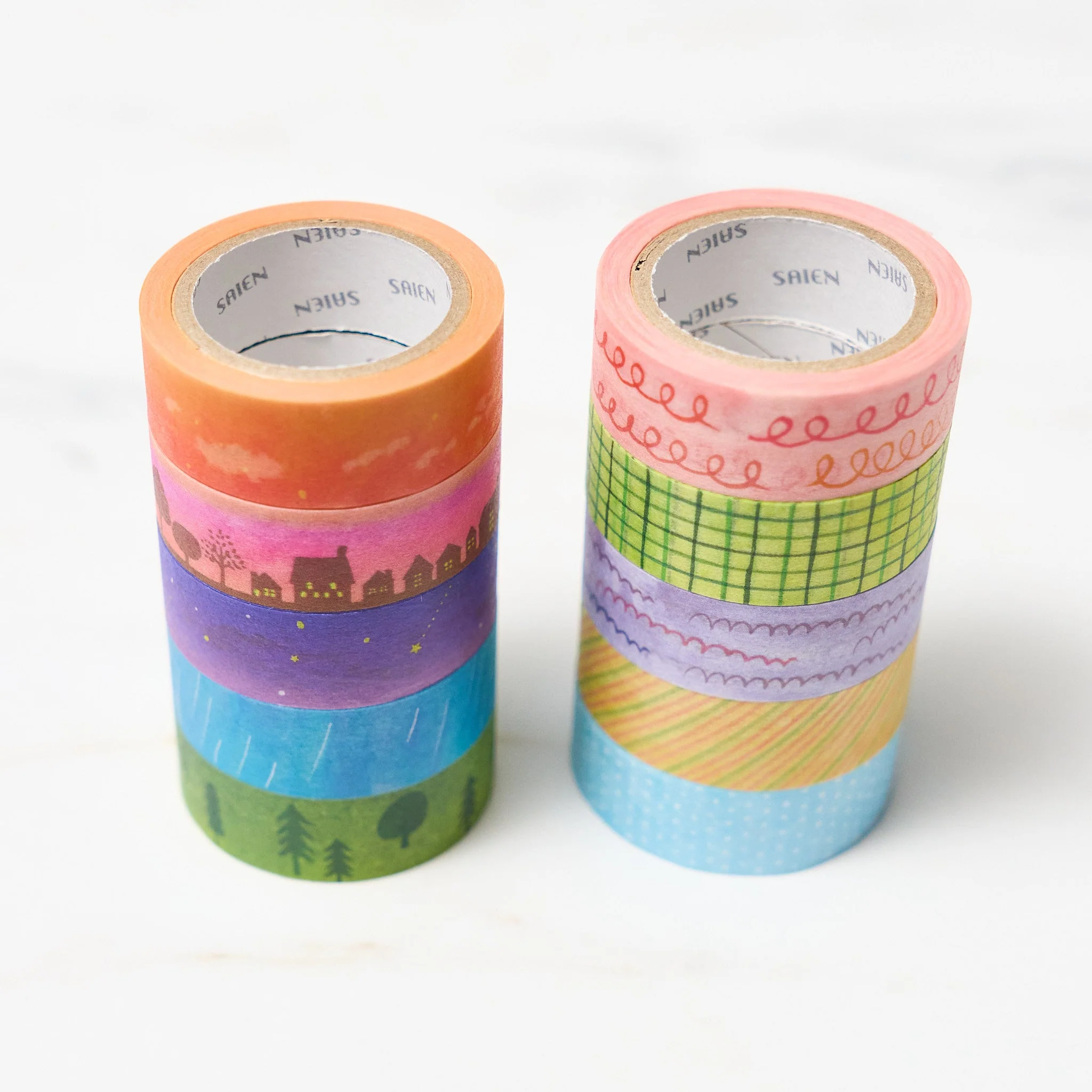 Miki Tamura Chigiri-e 5-Color Set Masking Tape / SAIEN - Image 2