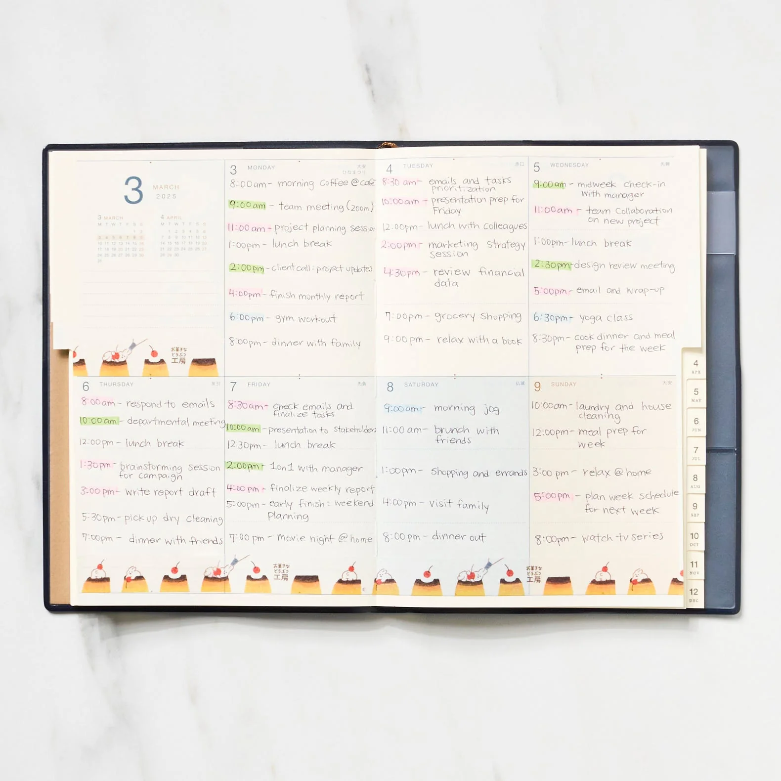 Monthly and Weekly Block Planner / RYU-RYU - Image 5