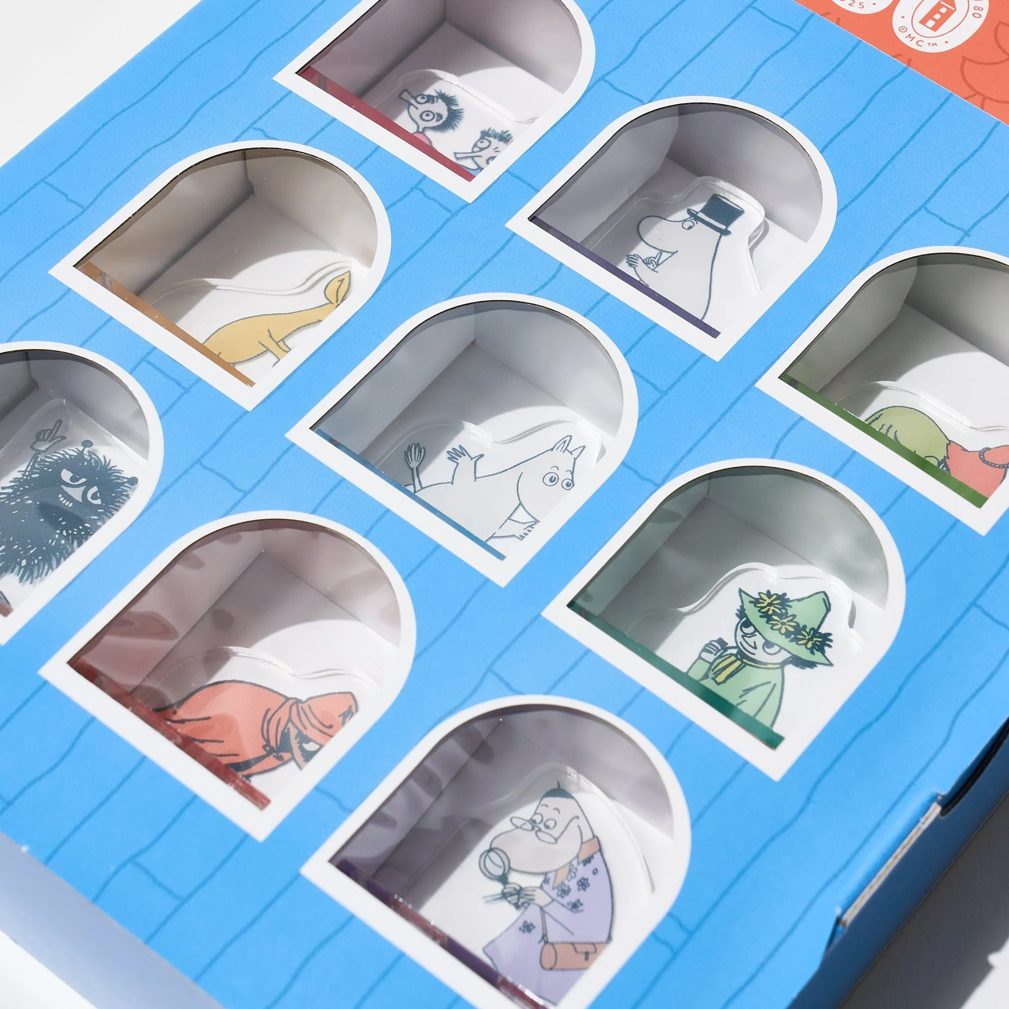 [Limited] Moomin 80th Anniversary Acrylic Stand Stamp Collection BOX / FUTABA - Image 5