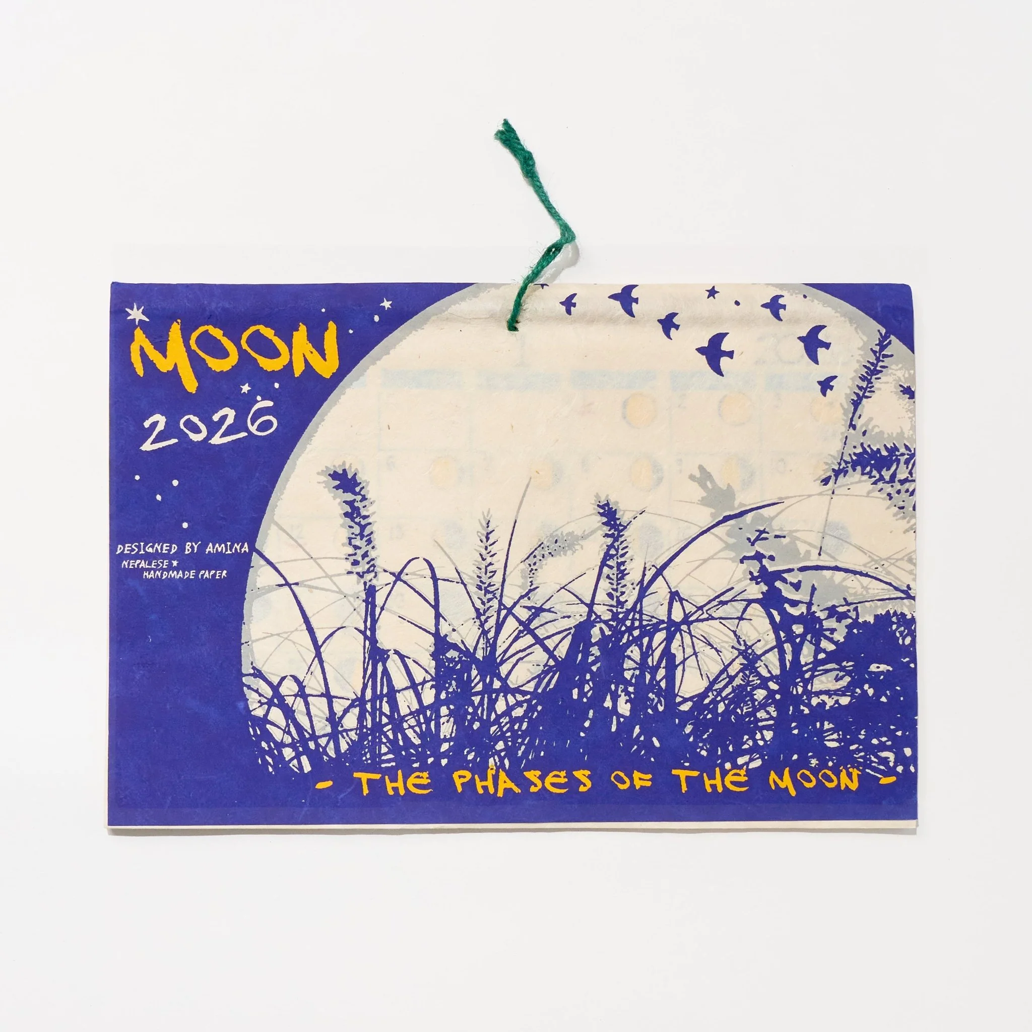 Moon Phase Calendar 2026 Designed by Amina / Amina Collection Co., Ltd.