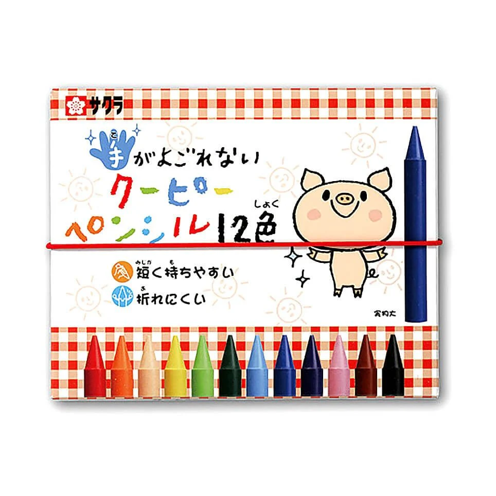 Non-Staining Coupy Pencil 12 Colors / SAKURA