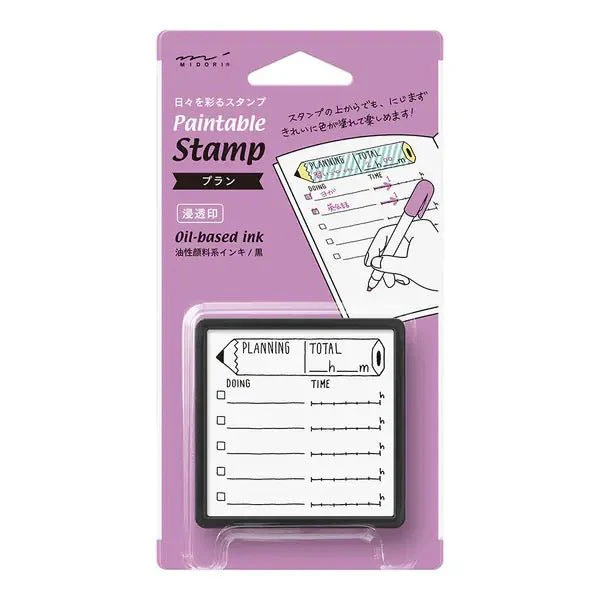 Paintable Stamp Self-Inking Rubber Stamp / MIDORI - Image 24