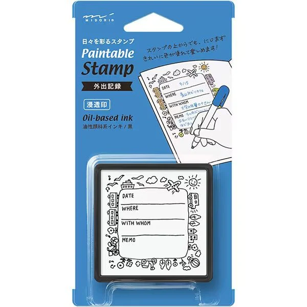 Paintable Stamp Self-Inking Rubber Stamp / MIDORI - Image 25
