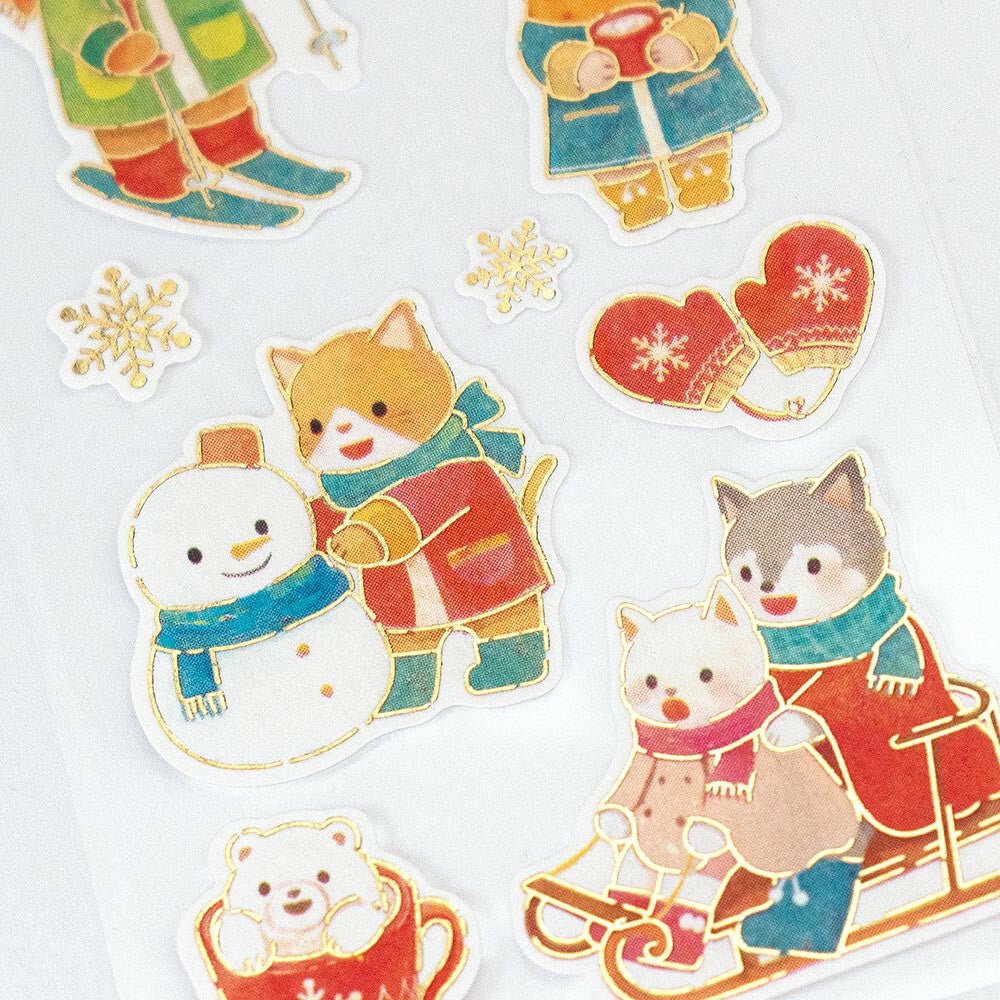 Cute Animal Christmas Stickers / NB - Image 2