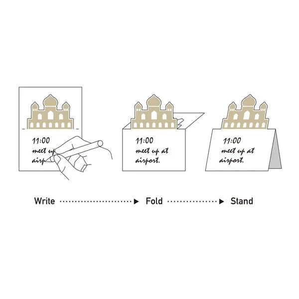 Pop-Up World Die-Cut Stand Memo Pad / Marumo Printing - Image 30