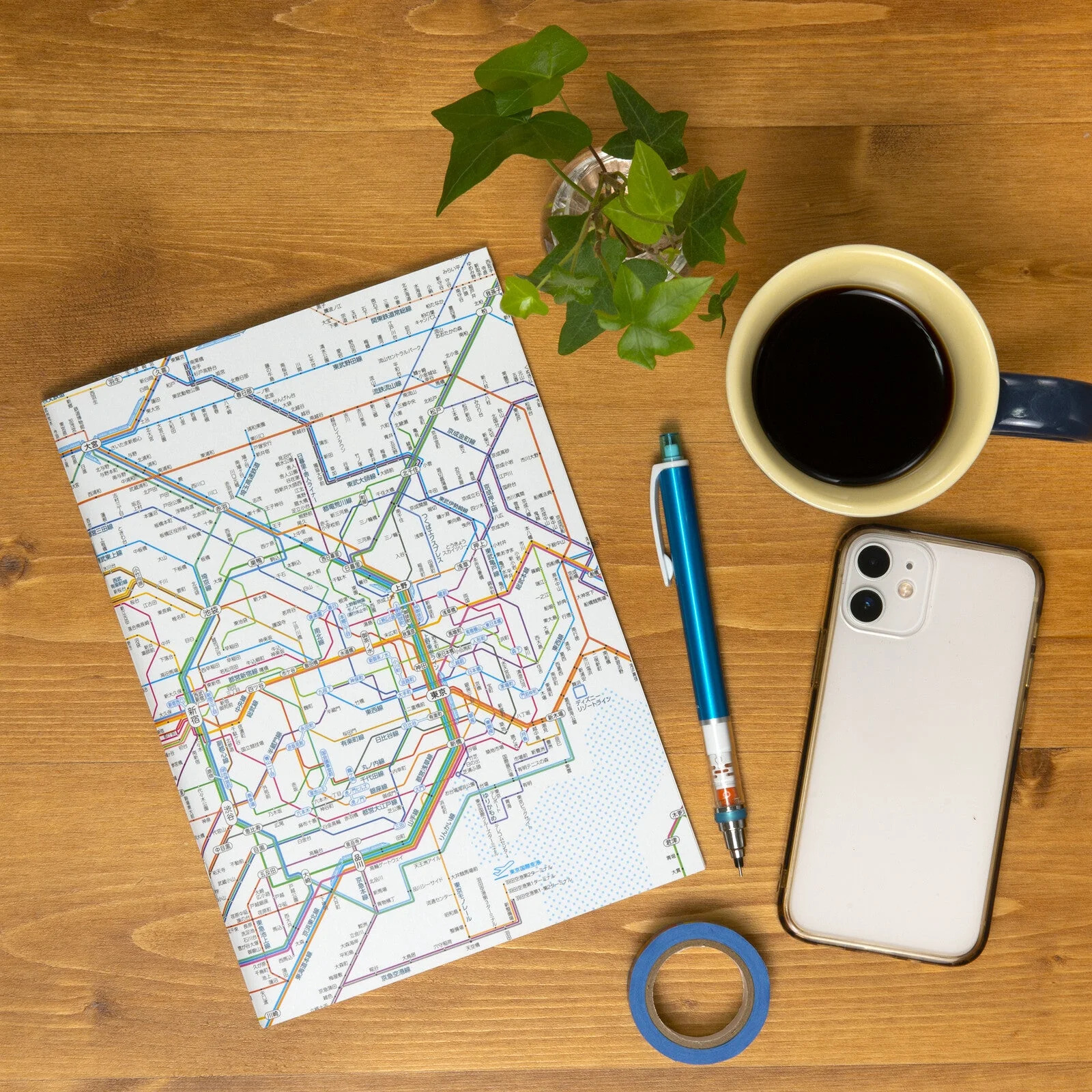 Railway Route Map Notebook A5 Tokyo Metropolitan Area / Tokyo Cartographic - Image 2