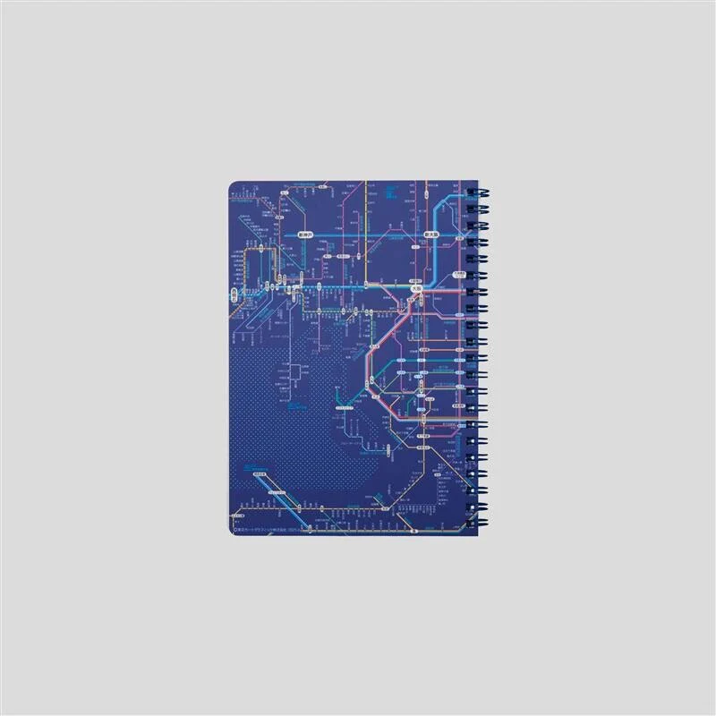 Railway Route Map Ring Notebook Kansai Japanese Blue / Tokyo Cartographic - Image 2