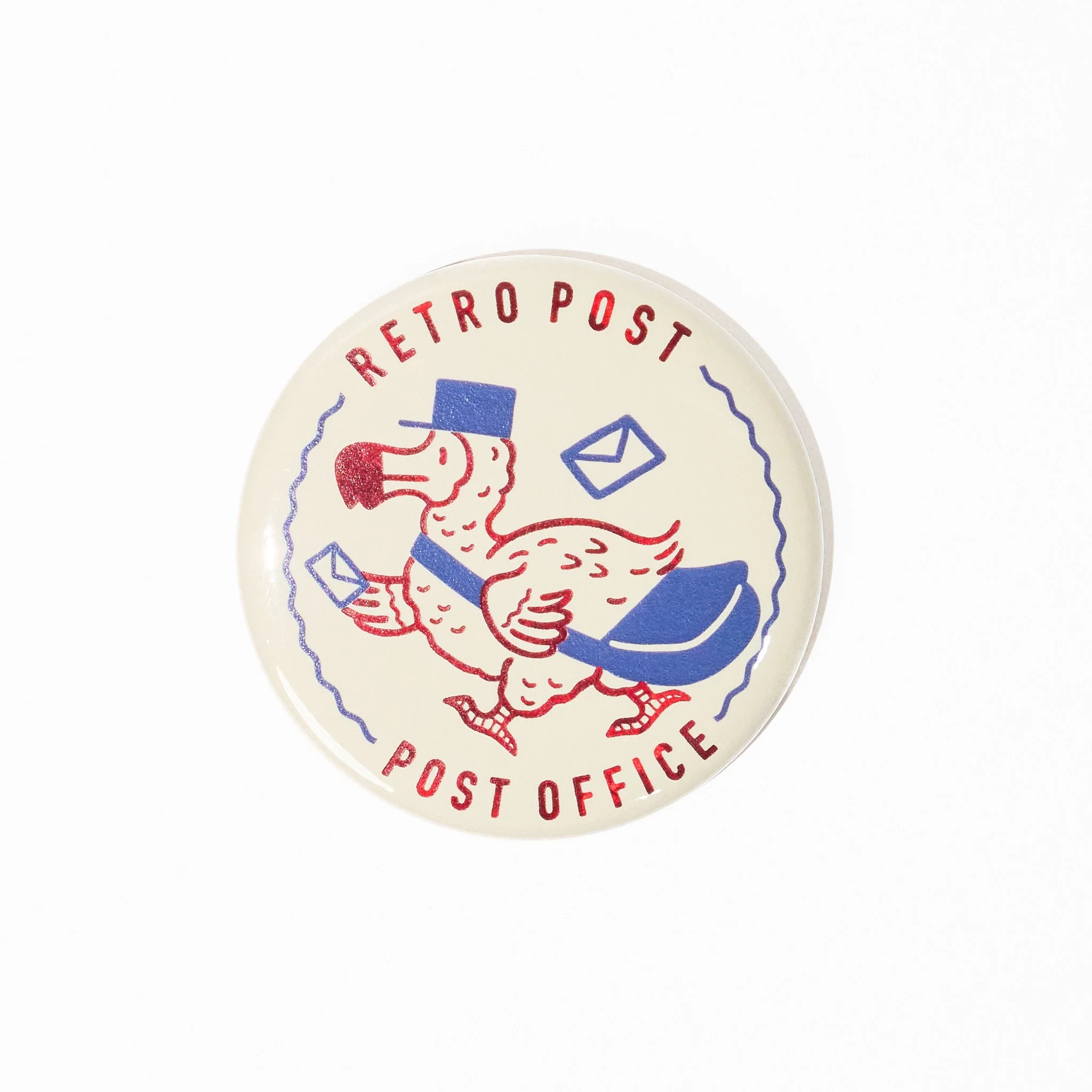 ROKKAKU x ob1toy Retro Post Foil-Stamped Badge / ROKKAKU - Image 3