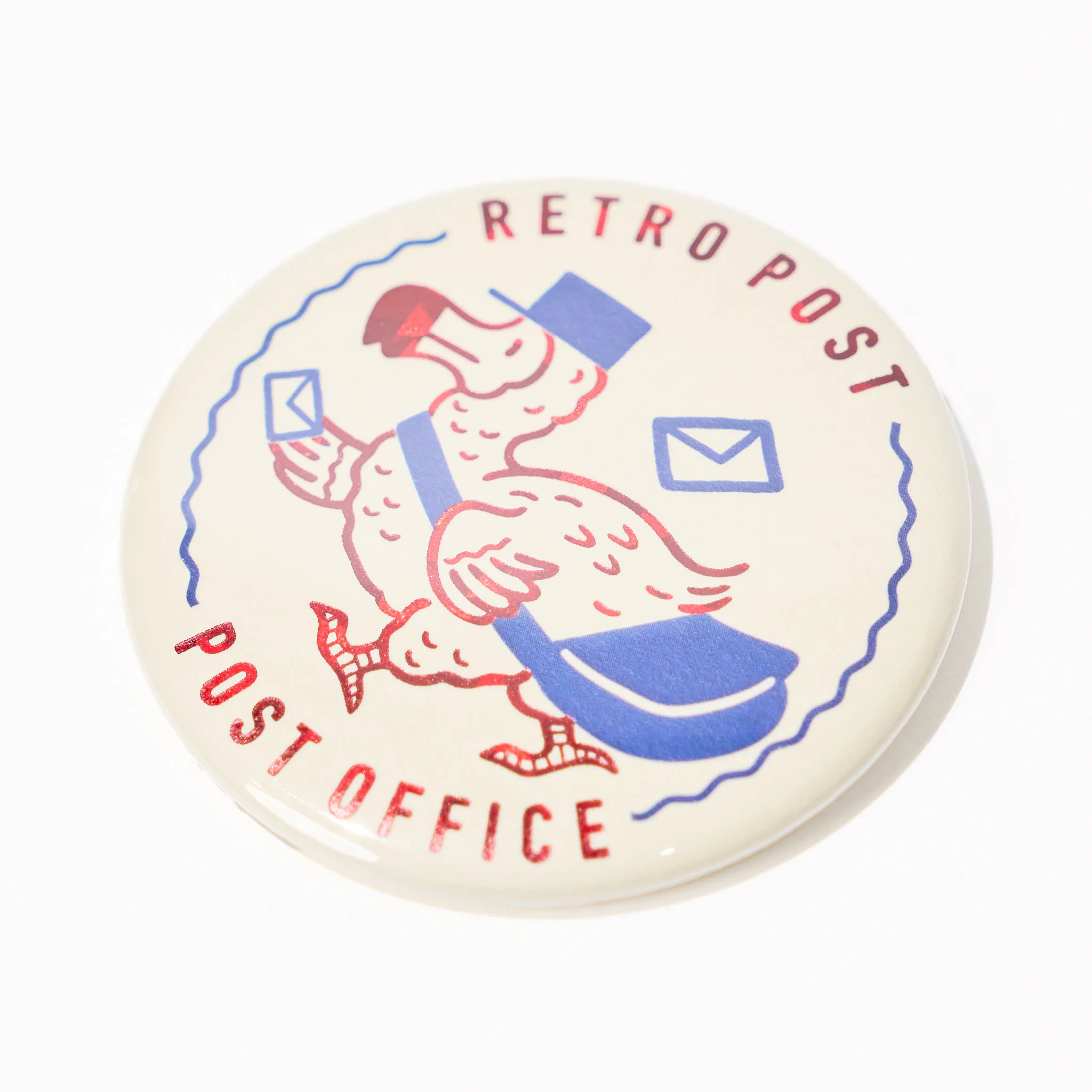 ROKKAKU x ob1toy Retro Post Foil-Stamped Badge / ROKKAKU - Image 5