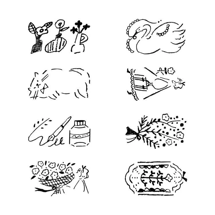 Rotary Dial Paintable Stamp / MIDORI - Image 2