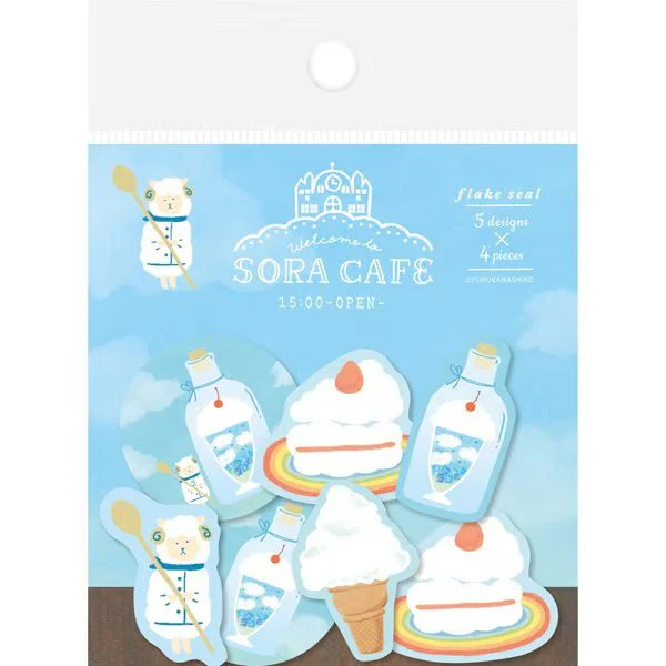SORA CAFE Flake Seal Stickers / Furukawa Shiko