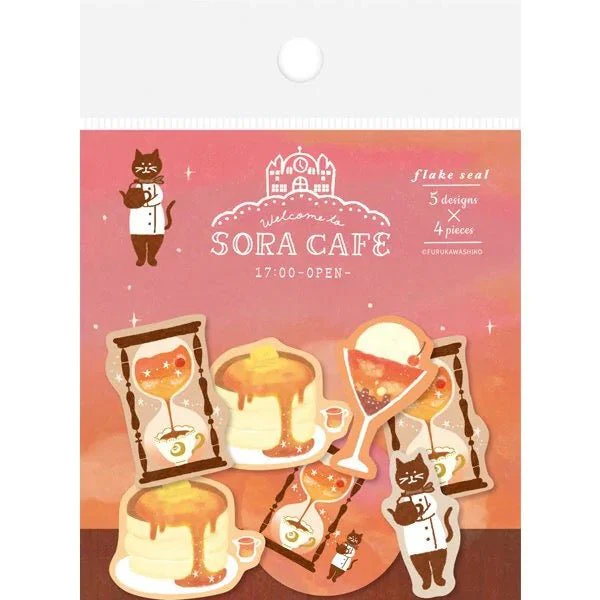 SORA CAFE Flake Seal Stickers / Furukawa Shiko - Image 2