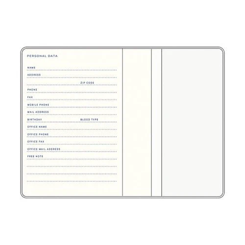 Spring A6 Schedule Book Monthly Sunday Start mula / RYU-RYU - Image 4