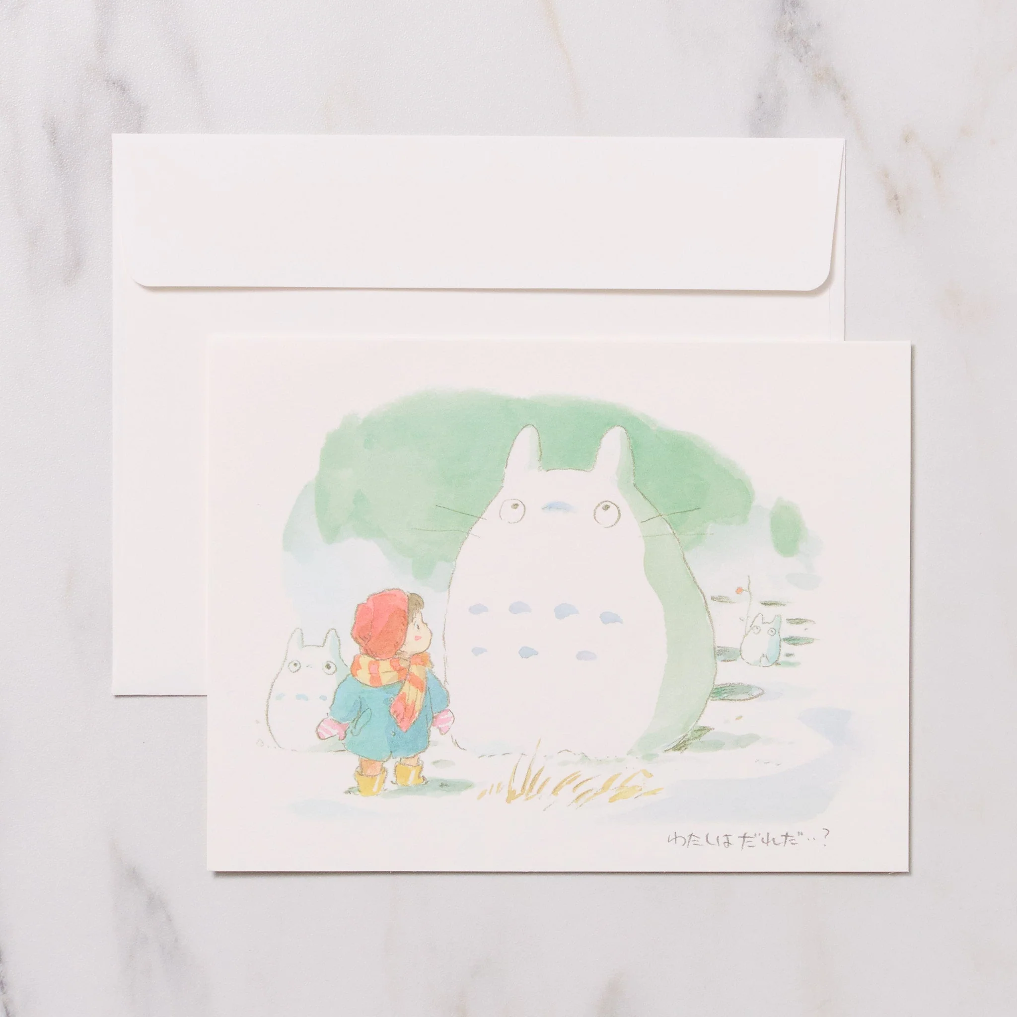 Studio Ghibli "My Neighbor Totoro" Watercolor Note Card / Movic - Image 3