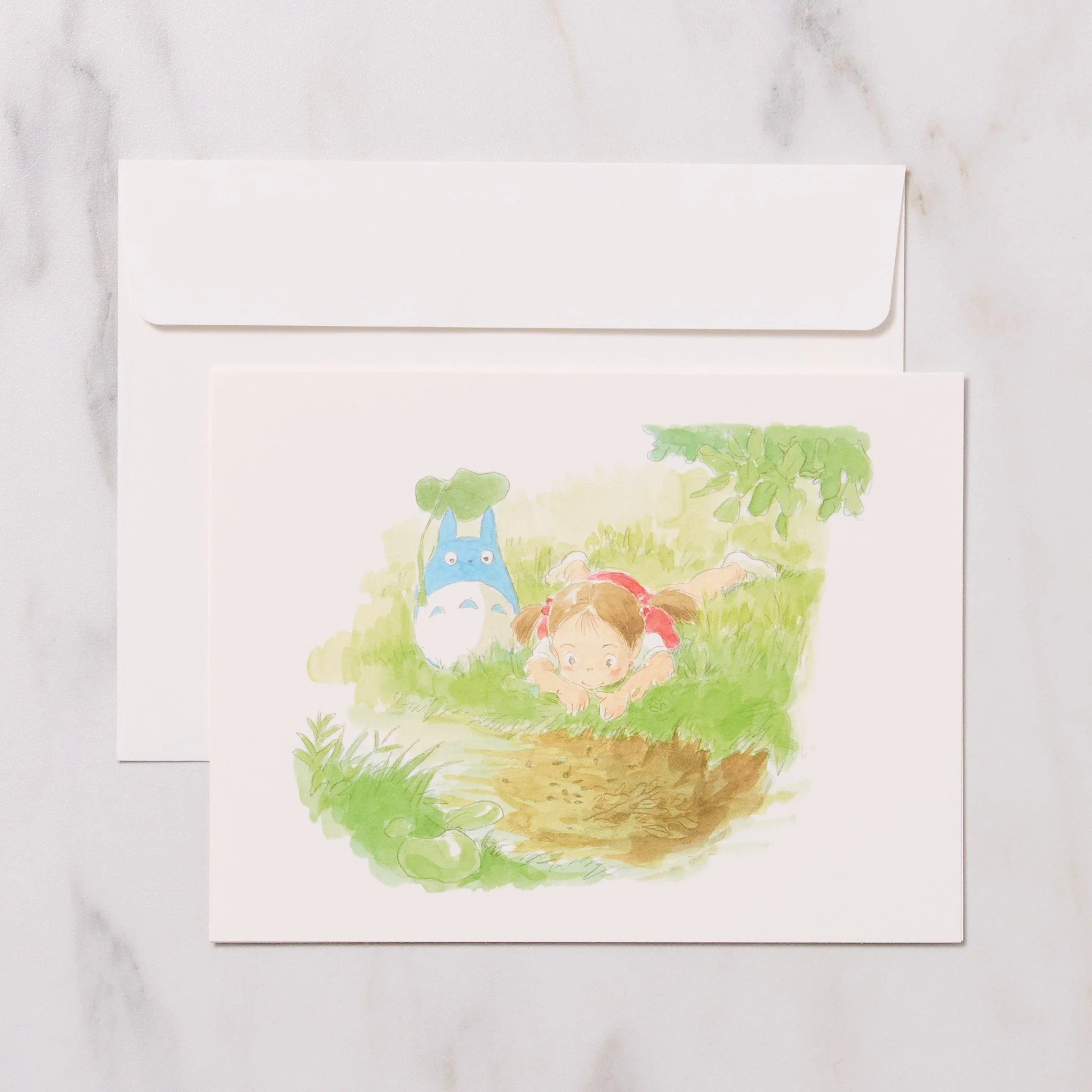 Studio Ghibli "My Neighbor Totoro" Watercolor Note Card / Movic - Image 4