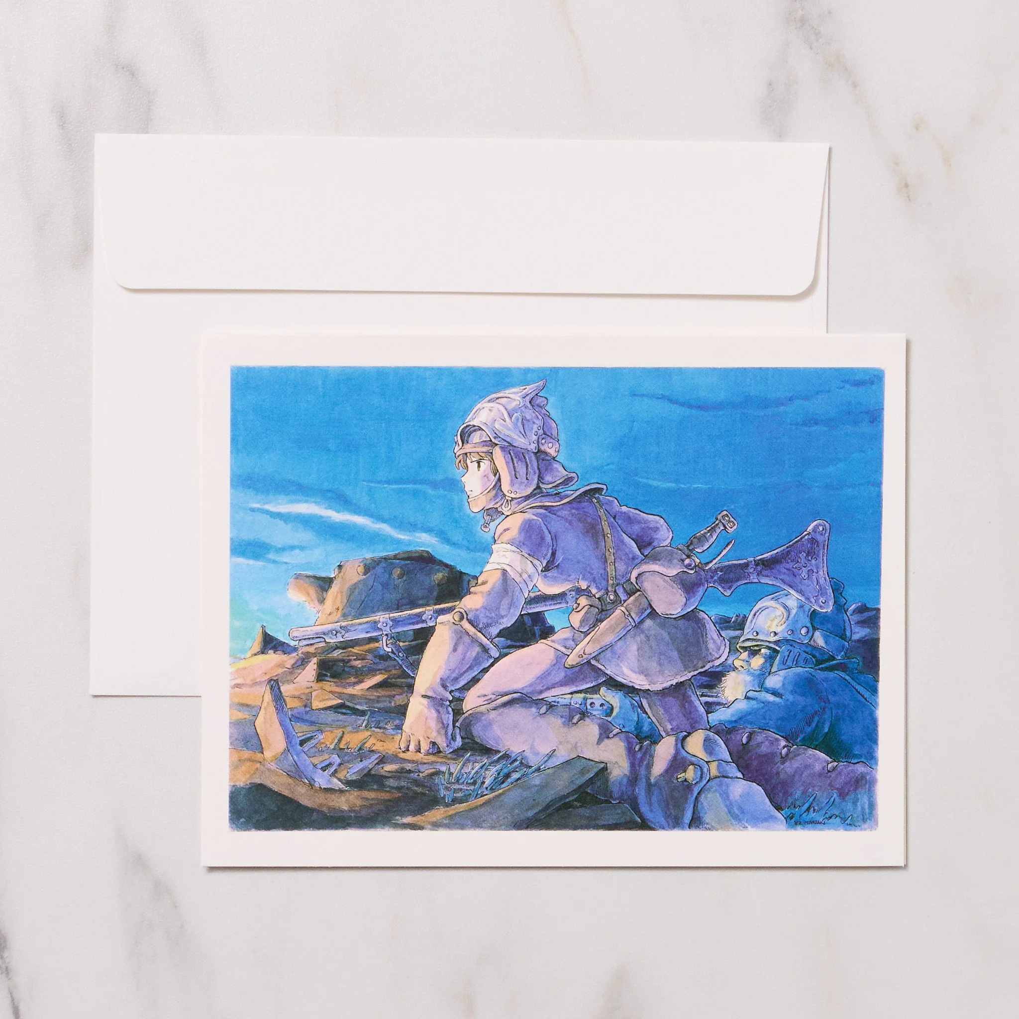 Studio Ghibli Watercolor Note Card / Movic