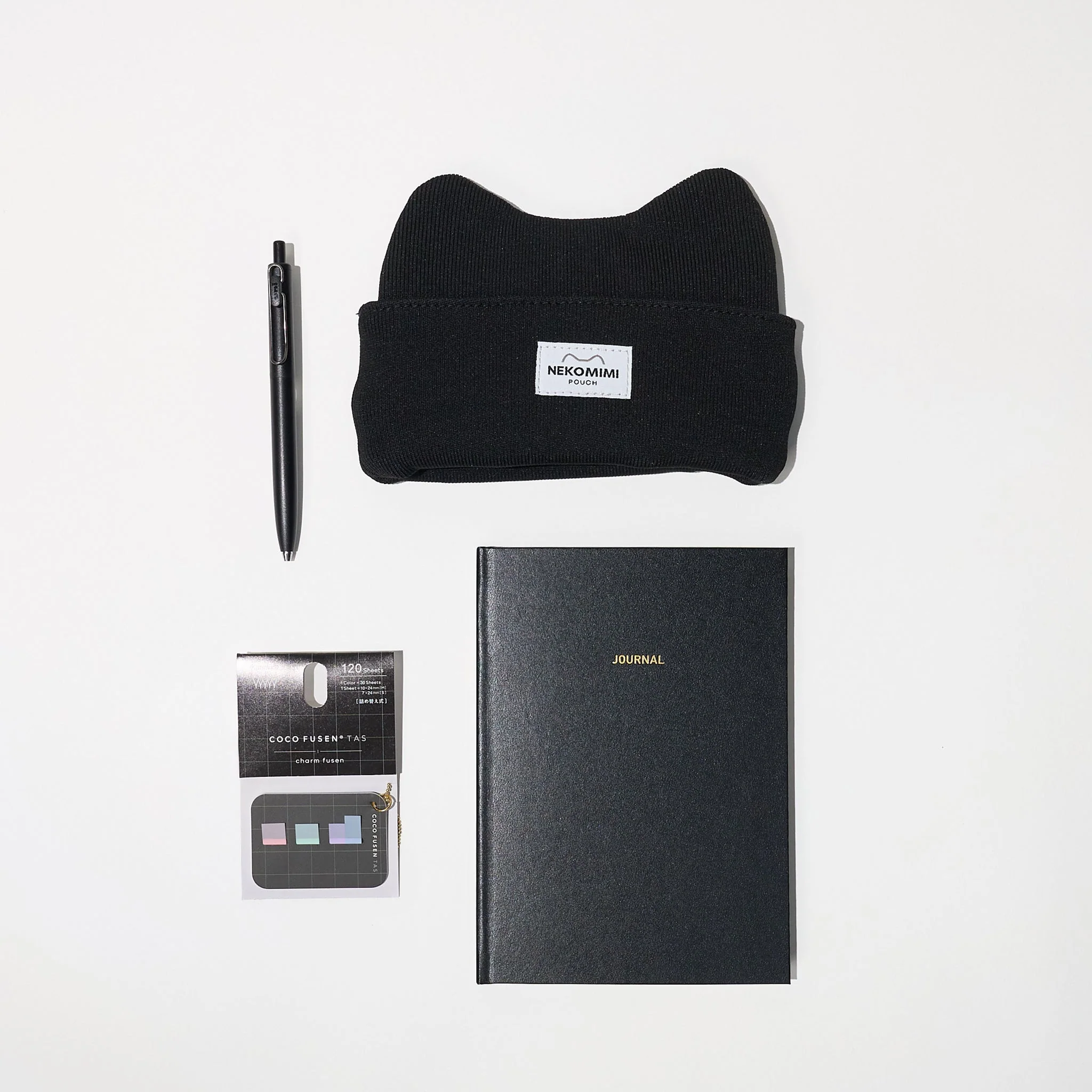 Stylish Notes: Black Cat Journaling Set