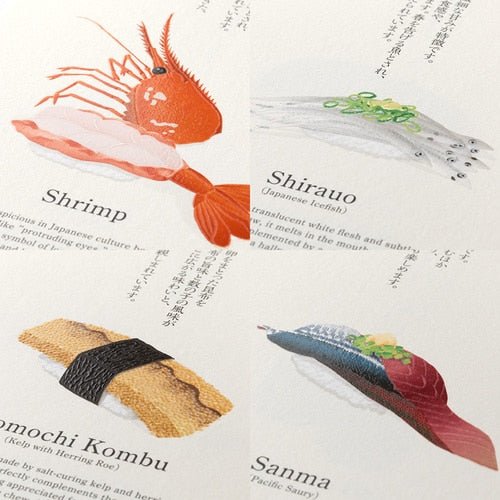 Sushi Echizen Washi Paper Calendar 2026 / MIDORI - Image 5