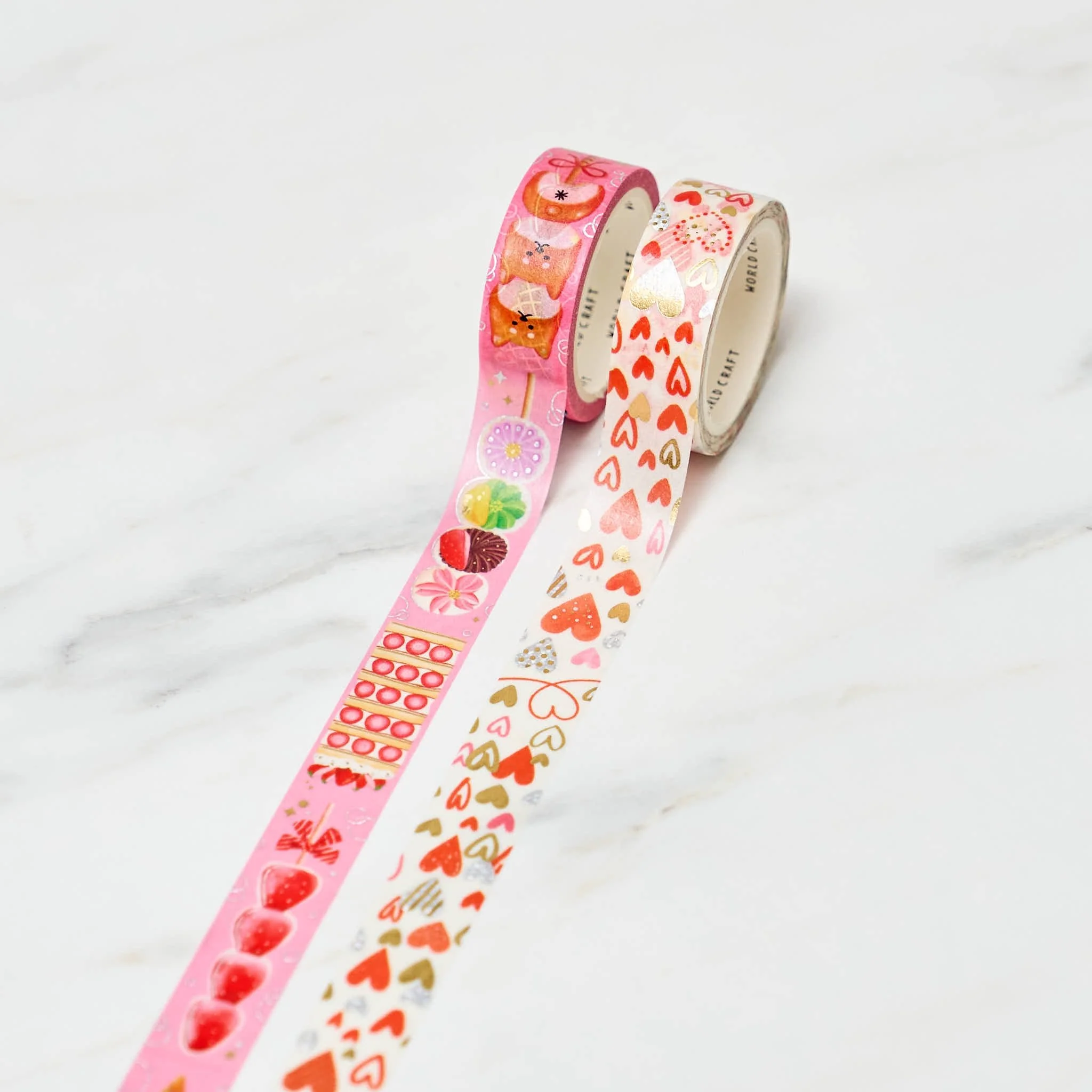 Sweet Love Series Vertical Foil Masking Tape / WORLD CRAFT
