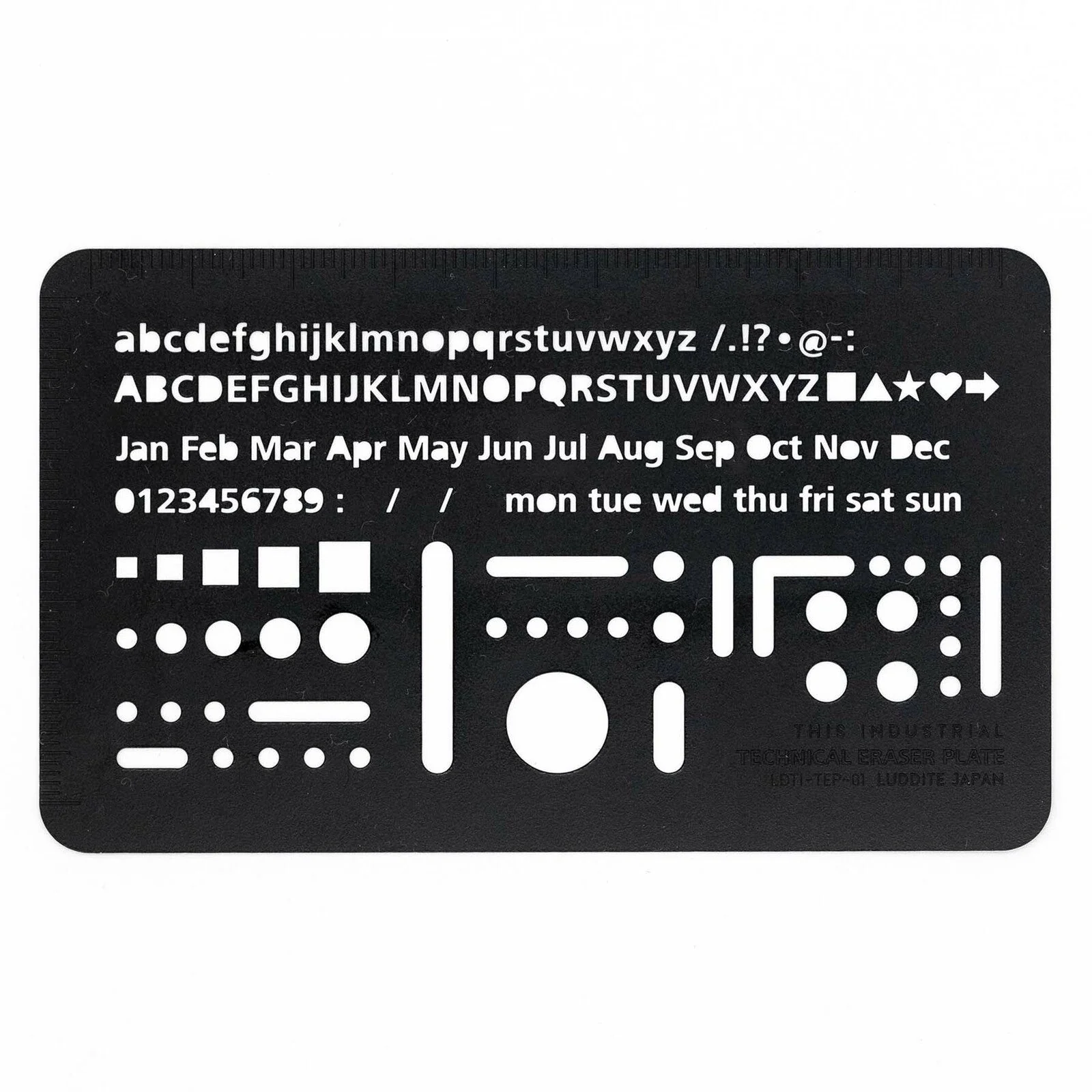 Technical Eraser Plate / Luddite
