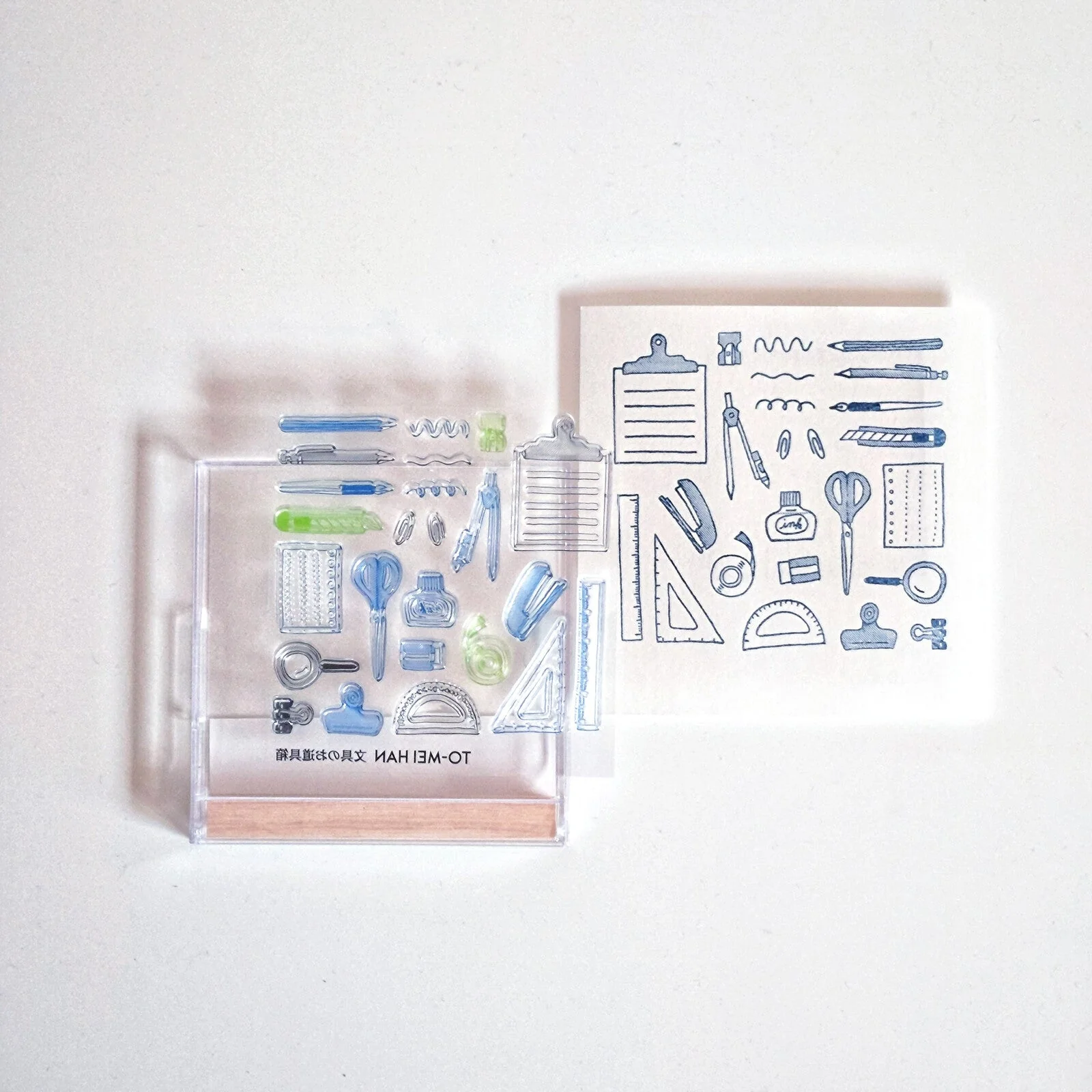 TO-MEI HAN Stationery Tool Box Clear Stamp / tri-gram - Image 2