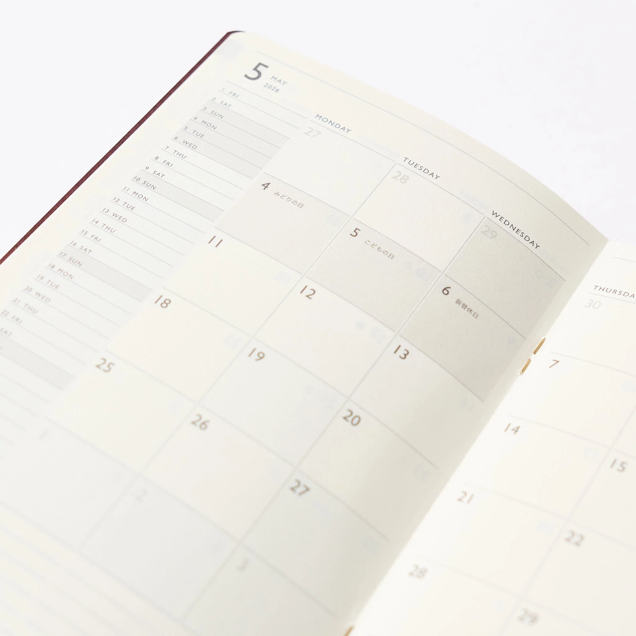 TODAY Monthly Block Planner 2026 B6 Slim / TOUCH & FLOW - Image 8