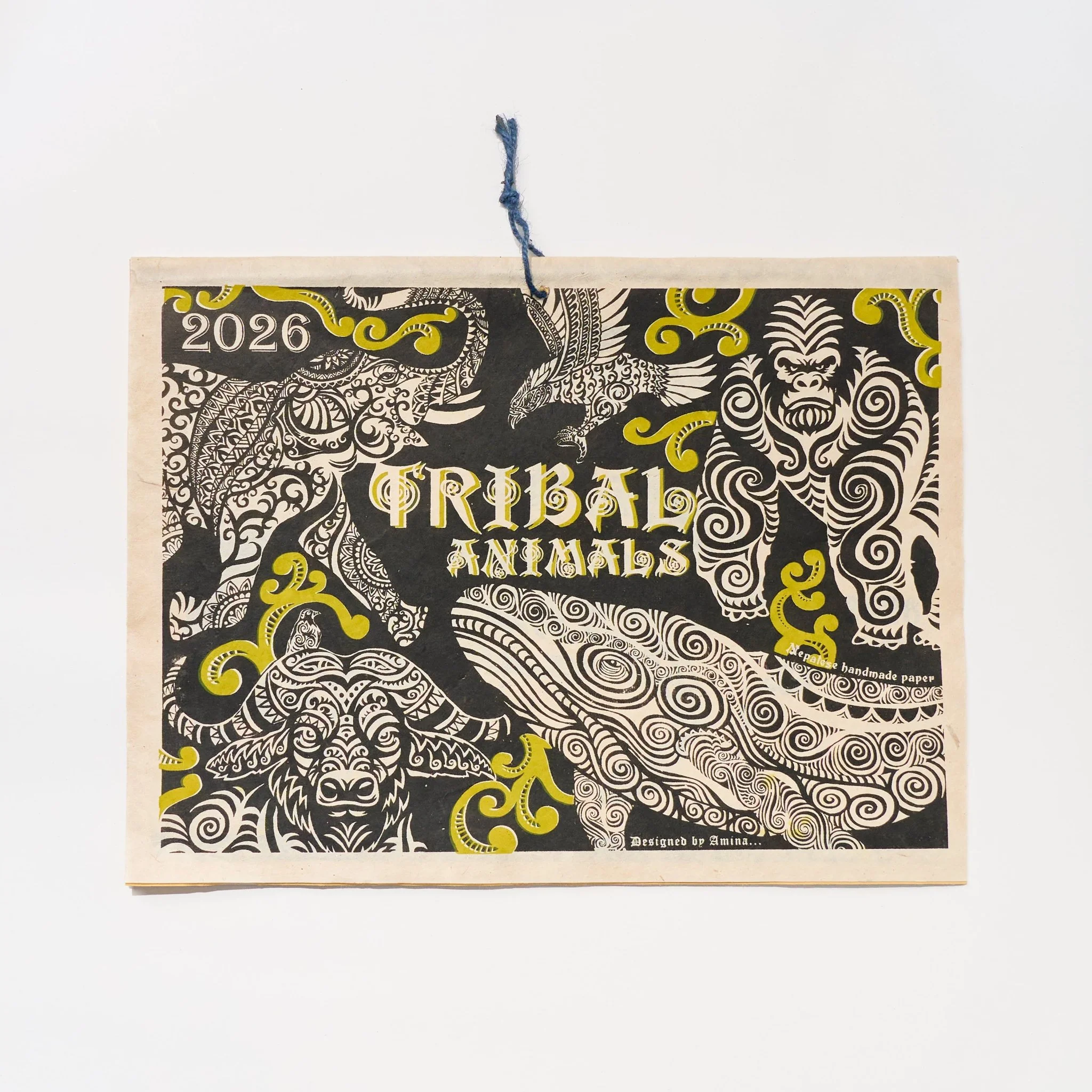 Tribal Animals Calendar 2026 Designed by Amina / Amina Collection Co., Ltd.