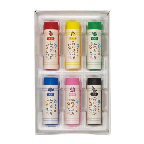 Washable Beginner's Futo Futo Craypas 6 Colors / SAKURA - Image 2