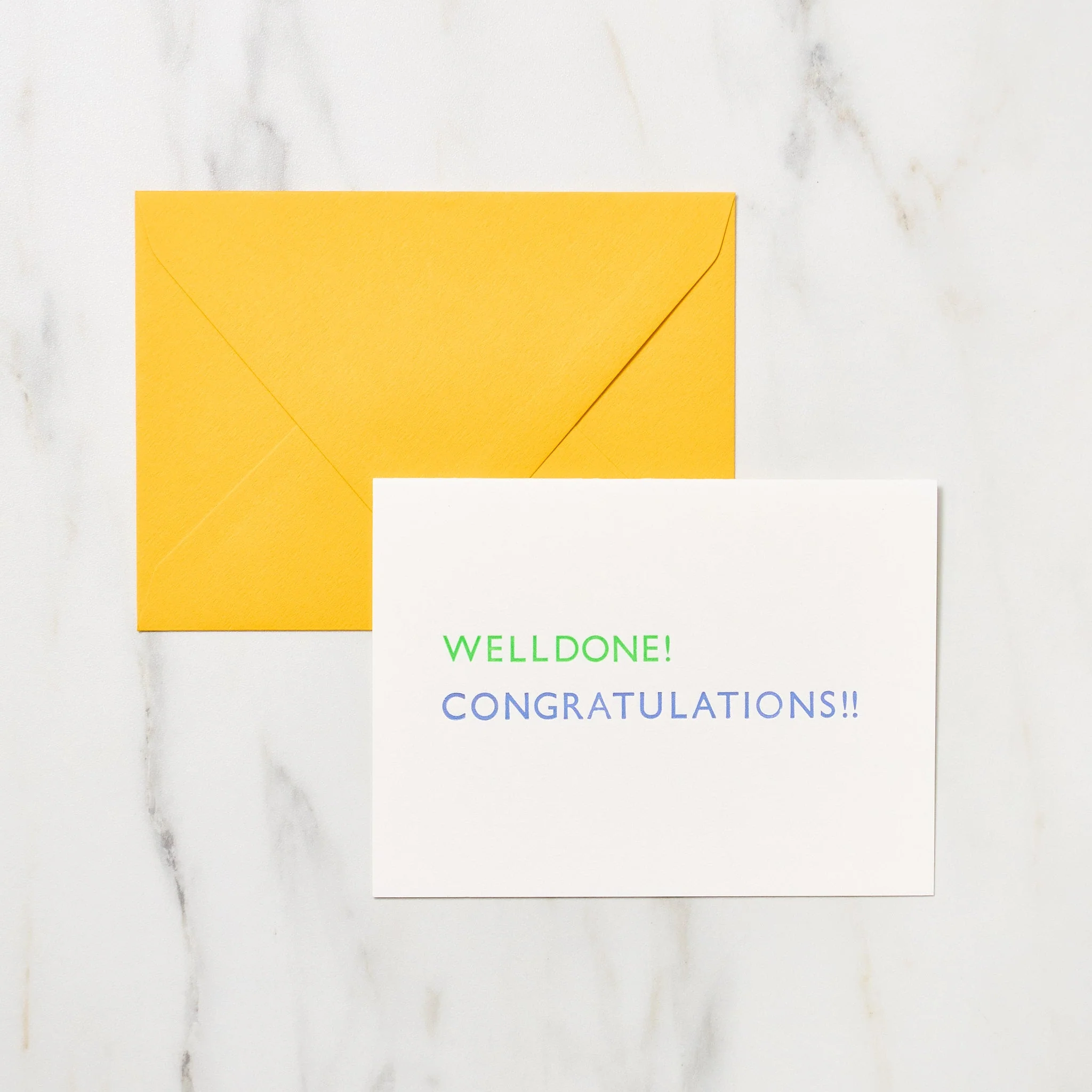 "Well Done! Congratulations!!" Greeting Cards / Letterpress Letters - Image 3