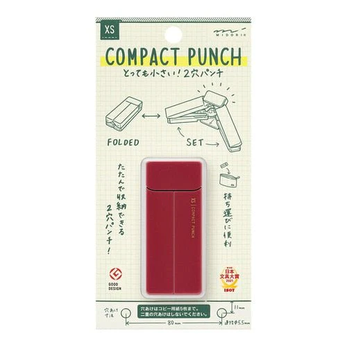 XS Compact Punch 2 Hole Punch / MIDORI - Image 3