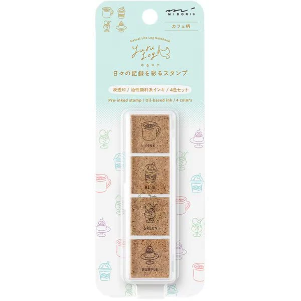 Yuru Log Pre-Inked Cork Stamp / MIDORI - Image 11
