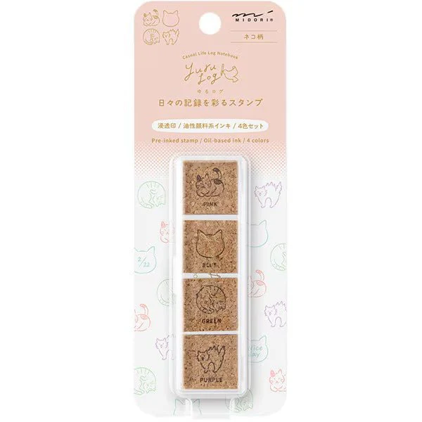Yuru Log Pre-Inked Cork Stamp / MIDORI - Image 15