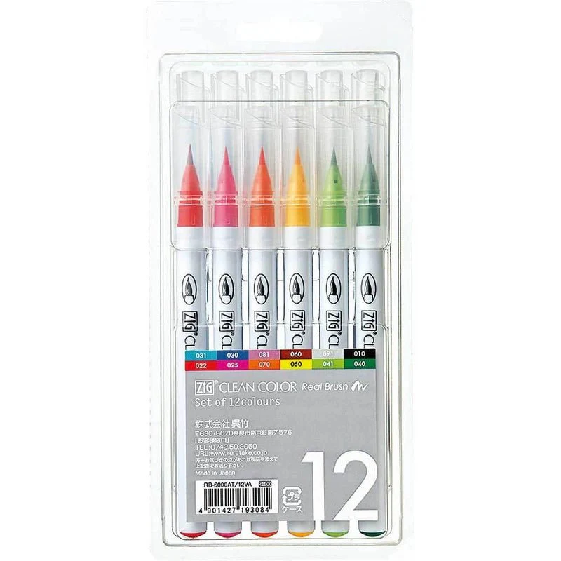 ZIG Clean Color Real Brush Color Set / Kuretake - Image 2