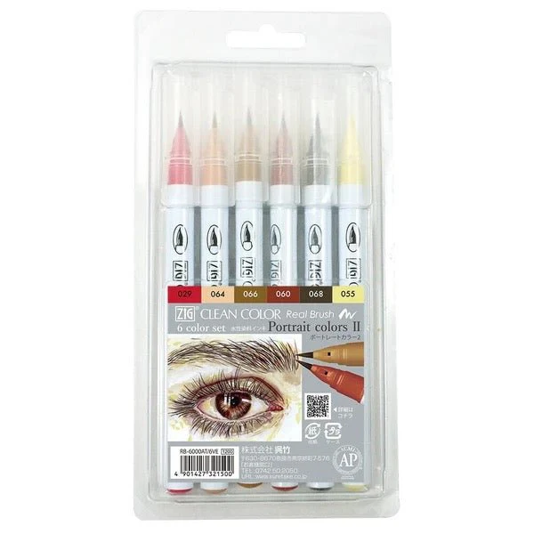ZIG Clean Color Real Brush Portrait Color Set / Kuretake - Image 2
